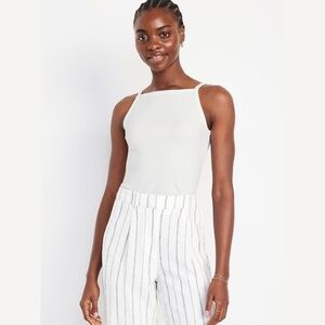 Old Navy Rib-Knit Cami Top – Ivory Women’s Medium, Perfect Condition